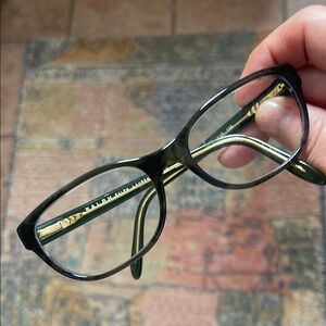 Stylish olive green and Gold Glasses